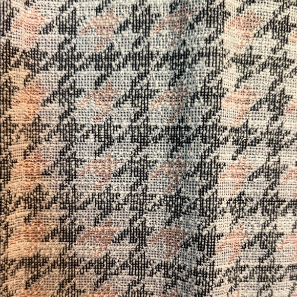 Calvin Klein Black and White Houndstooth Midi Dress - Picture 4 of 6